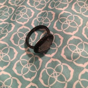 Kendra Scott Gunmetal ring
